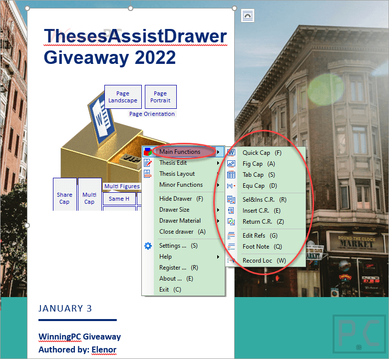 Main Functions ThesesAssistDrawer Main Functions ThesesAssistDrawer