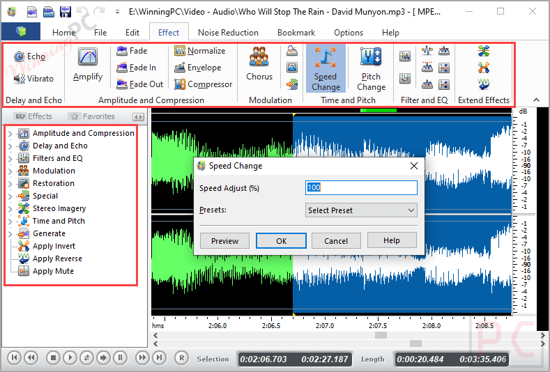 cool record edit pro effect