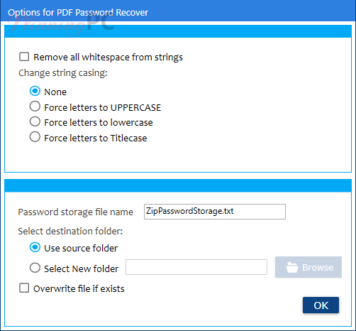 zip password recovery options