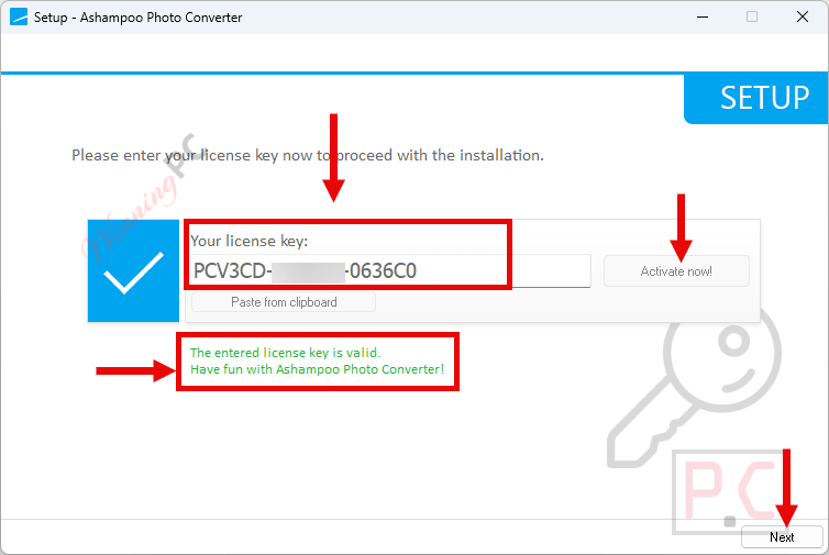 register ashampoo photo converter code