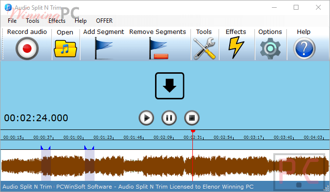 Audio Split Trim Screenshot audio split & trim screenshot