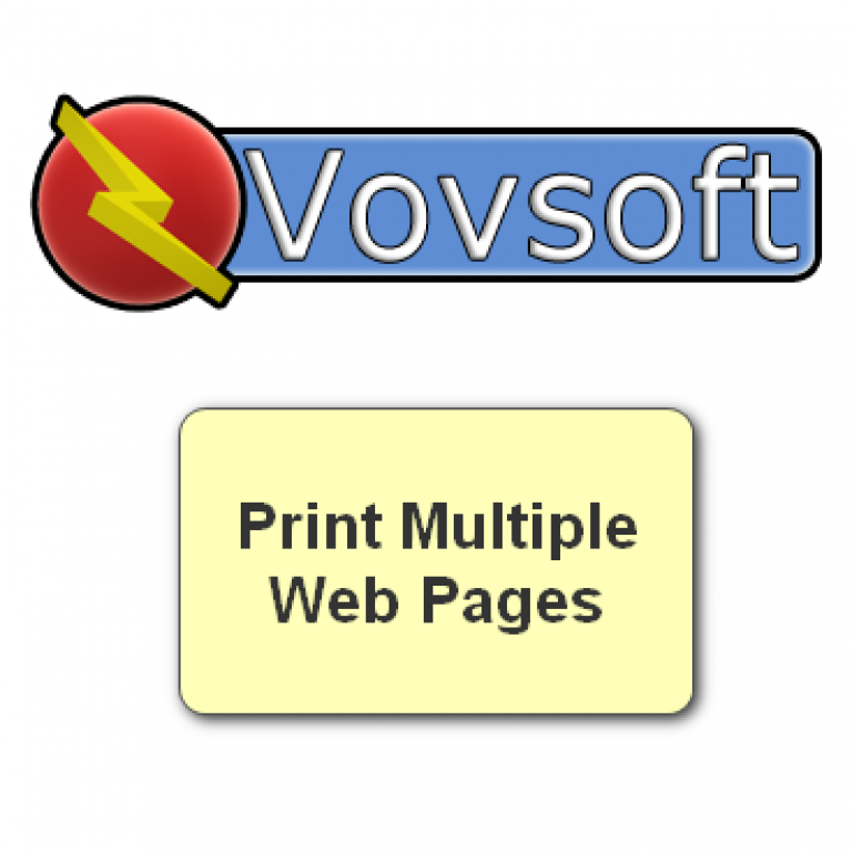 Vovsoft Print Multiple Web Pages