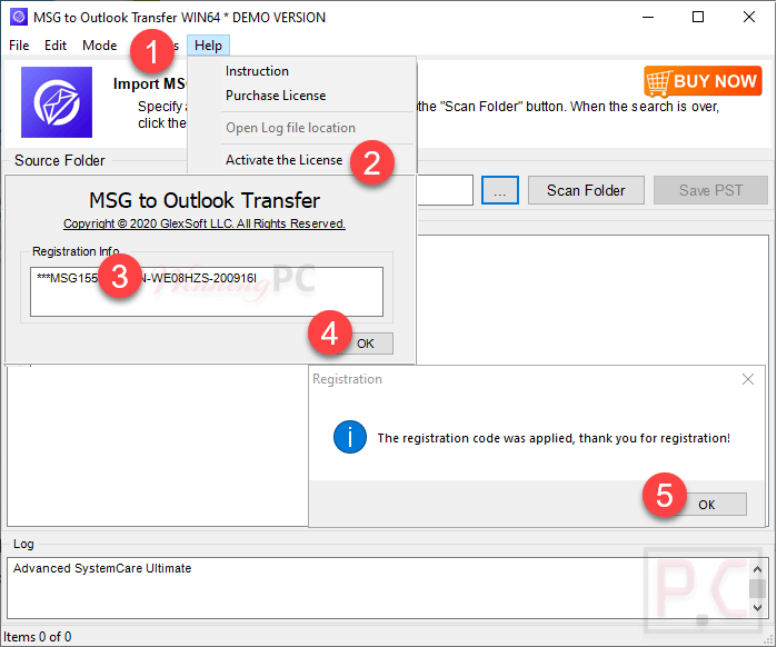 MSG to Outlook Transfer Activate Msg To Outlook Transfer Activate