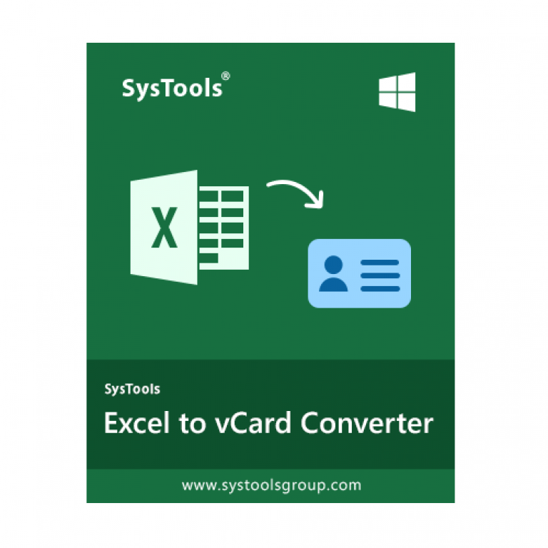 SysTools Excel to vCard Converter
