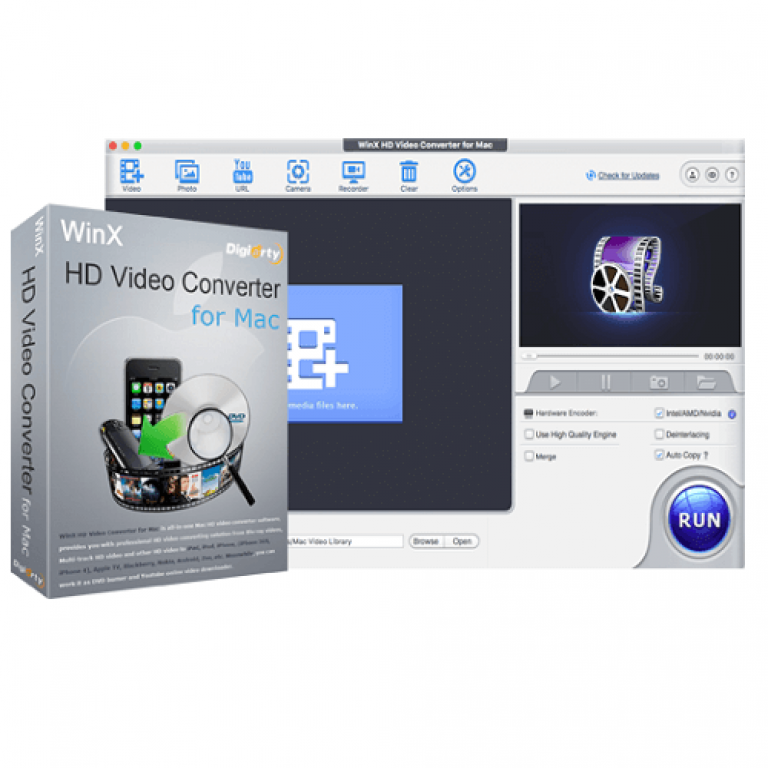 WinX HD Video Converter for Mac