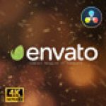 particle burst logo reveal davinci resolve