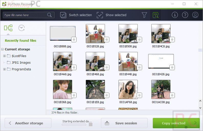 Preview myPhoto Recovery preview myphoto recovery