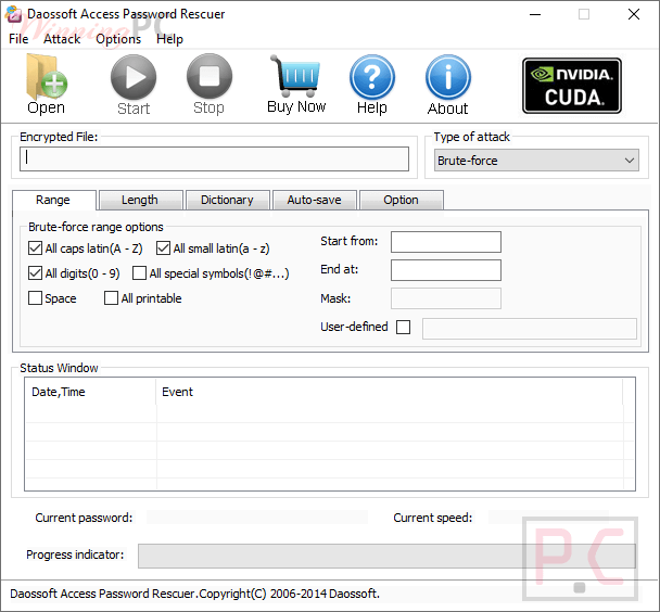 Daossoft Access Password Rescuer Screenshot daossoft access password rescuer screenshot