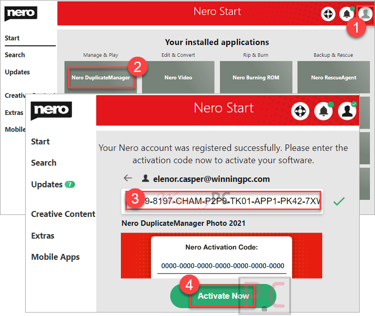 Activate Nero DuplicateManager Photo activate nero duplicatemanager photo