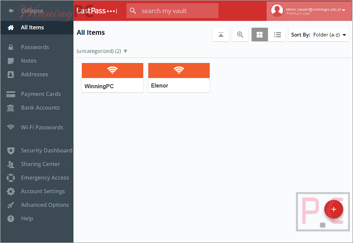 LastPass Premium Screenshot lastpass premium screenshot