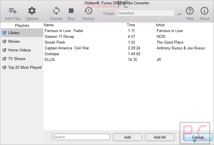 library itunes drm media converter for windows