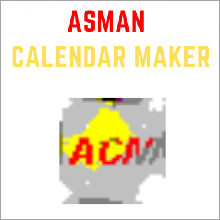 Asman Calendar Maker