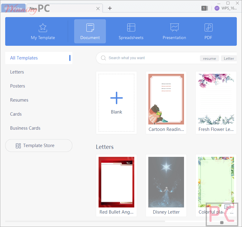 Create Document WPS Office Business Edition