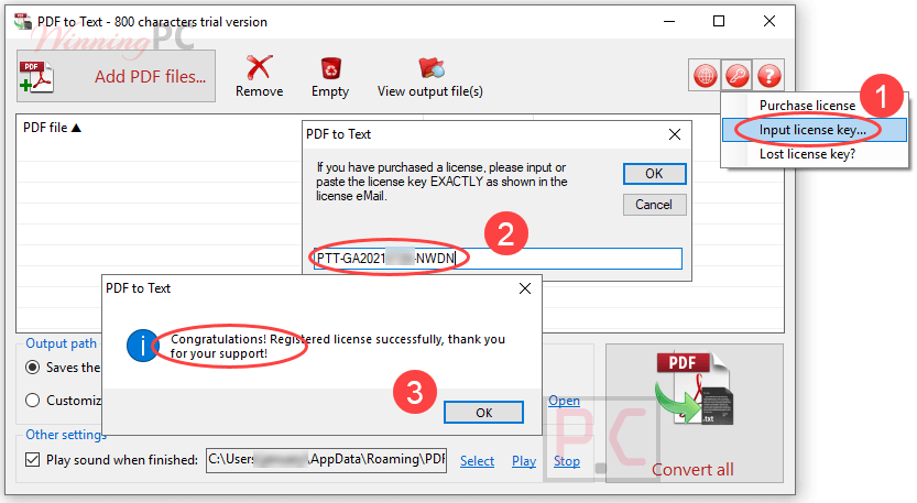 trisun pdf to text license key free