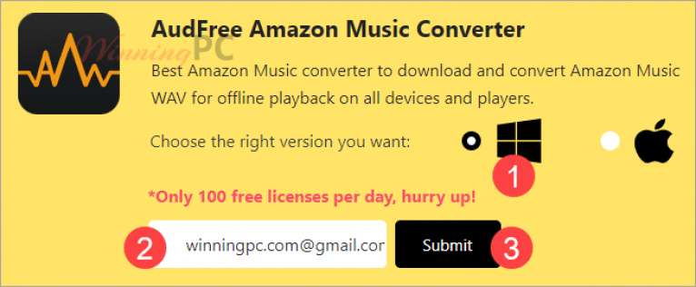 AudFree Amazon Music Converter 55% Coupon Code 2026