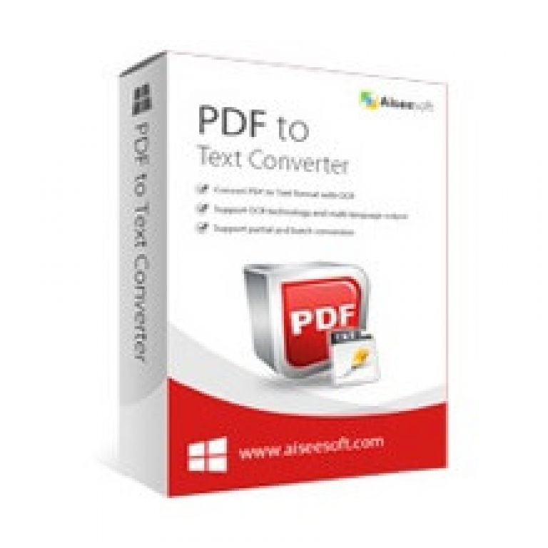 Aiseesoft PDF to Text Converter