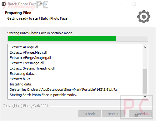 installing batch photo face professional