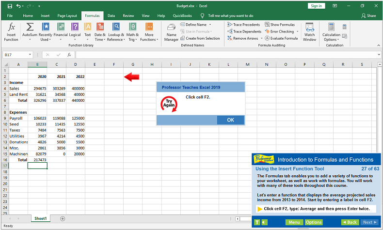 Professor Teaches Web Office 2019