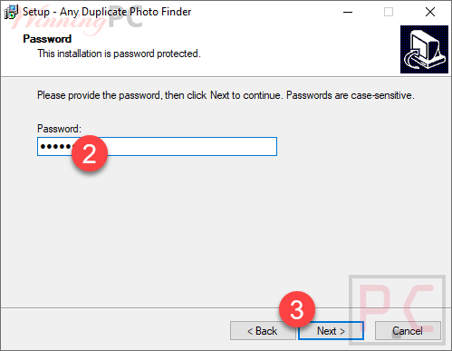 insert password any duplicate photo finder Insert Password Any Duplicate Photo Finder