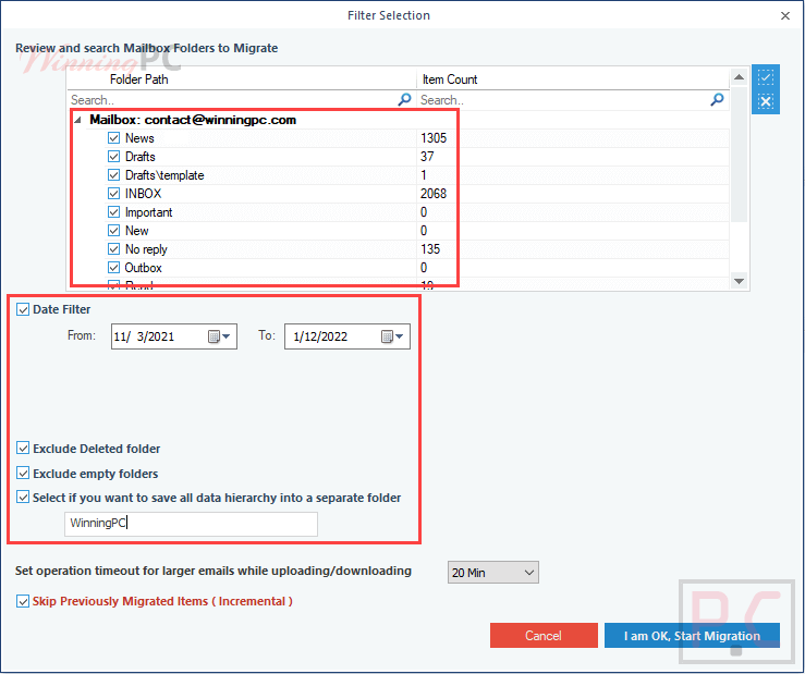 kernel imap backup filter selection kernel imap backup filter selection