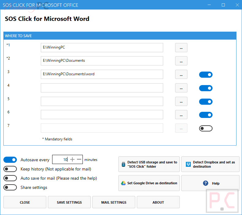 settings sos click for microsoft word settings sos click for microsoft word