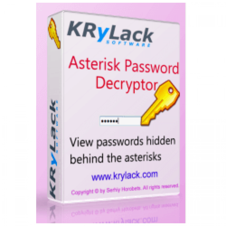 KRyLack Asterisk Password Decryptor