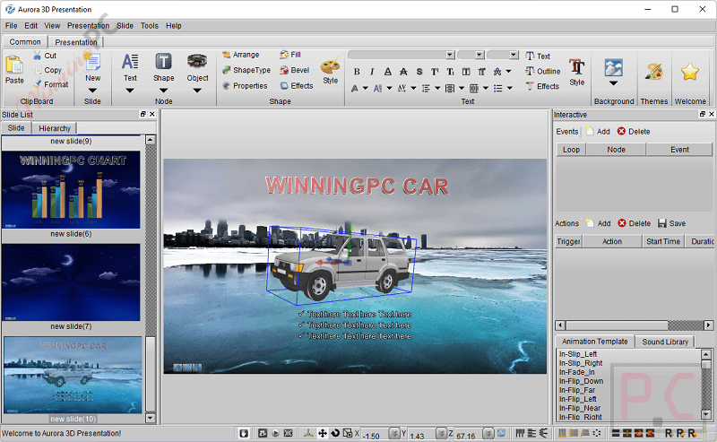 aurora 3d presentation 3d model import