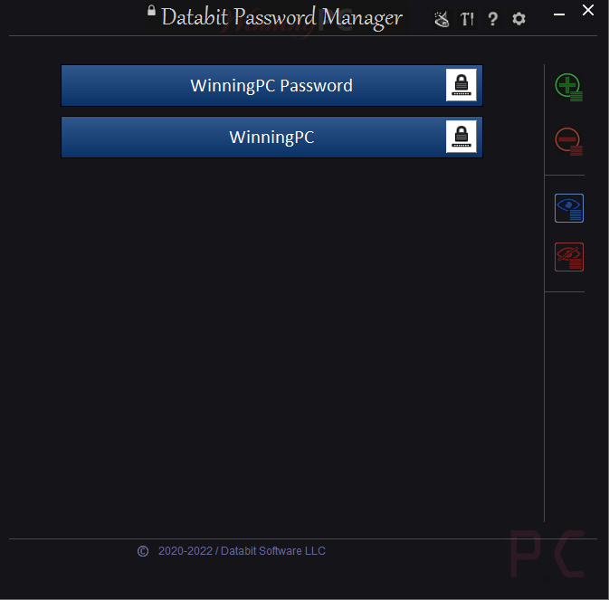 databit password manager screenshot databit password manager screenshot