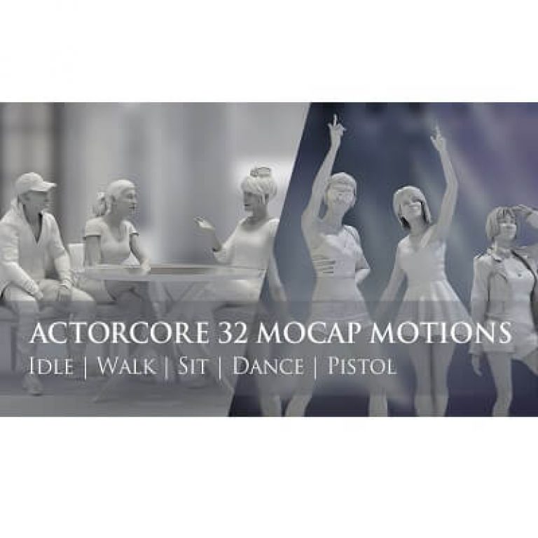 ActorCore Mocap Motions Content Pack