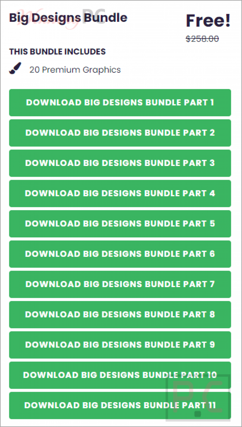 Creative Fabrica Big Designs Bundle Free Download 2023