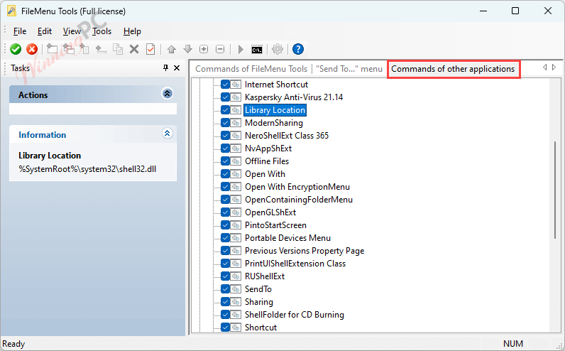 filemenu tools commands of other applications filemenu tools commands of other applications