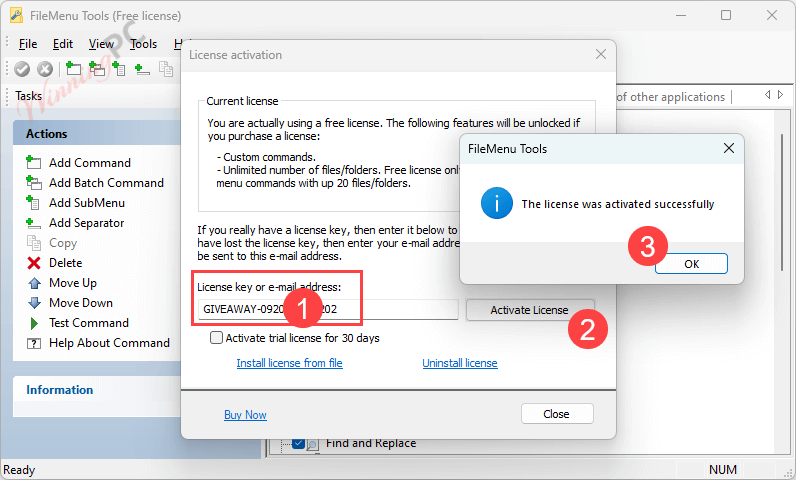 filemenu tools giveaway license key free FileMenu Tools License Key Free