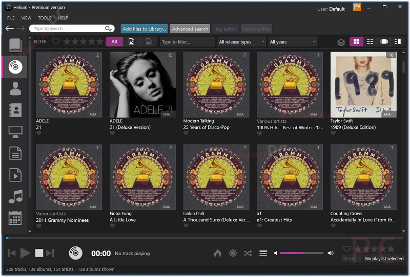 helium music manager premium realeases