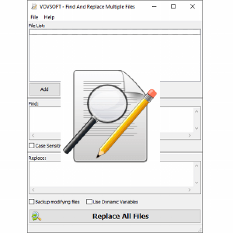 Vovsoft Find And Replace Multiple Files