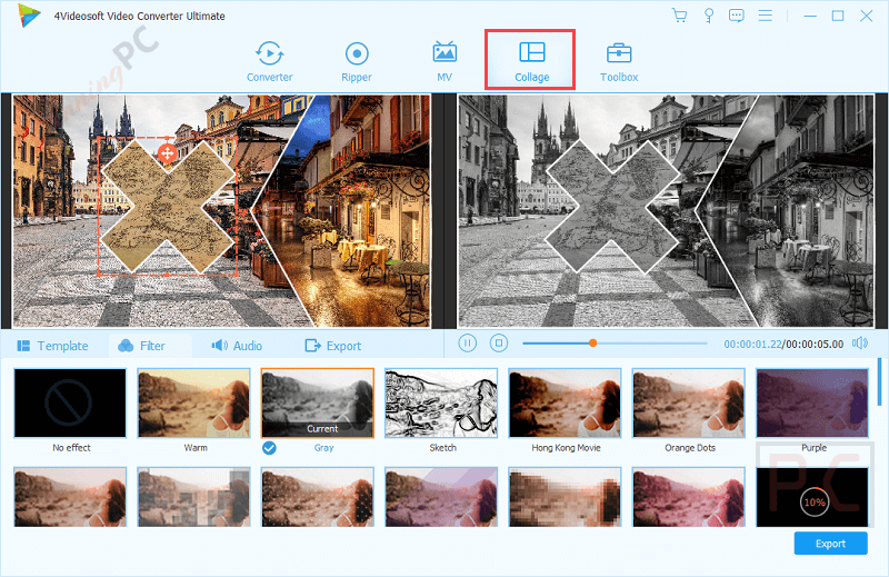 4videosoft video converter ultimate collage