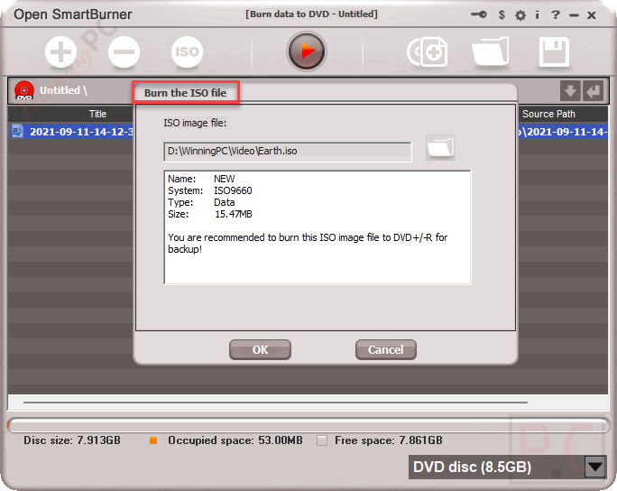 burn the iso file open smartburner burn the iso file open smartburner