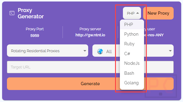 netnut proxy network types