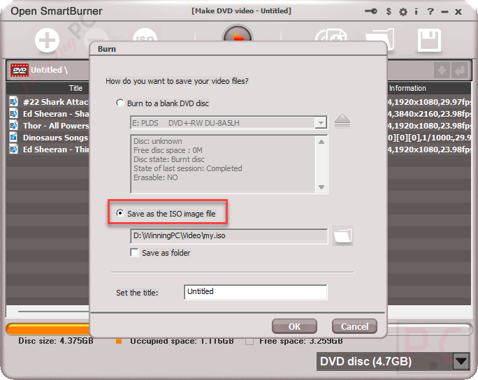 save iso file open smartburner save iso file open smartburner