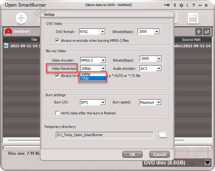 video resolution open smartburner video resolution open smartburner