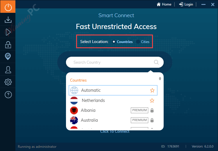 ivacy vpn select locations