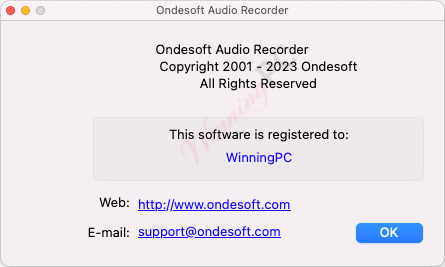 about ondesoft audio recorder for mac about ondesoft audio recorder for mac