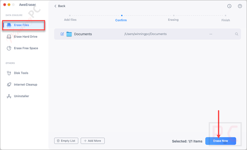 erase file magoshare aweeraser for mac