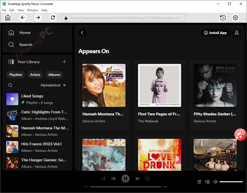 tunekeep spotify music converter screenshot 2023