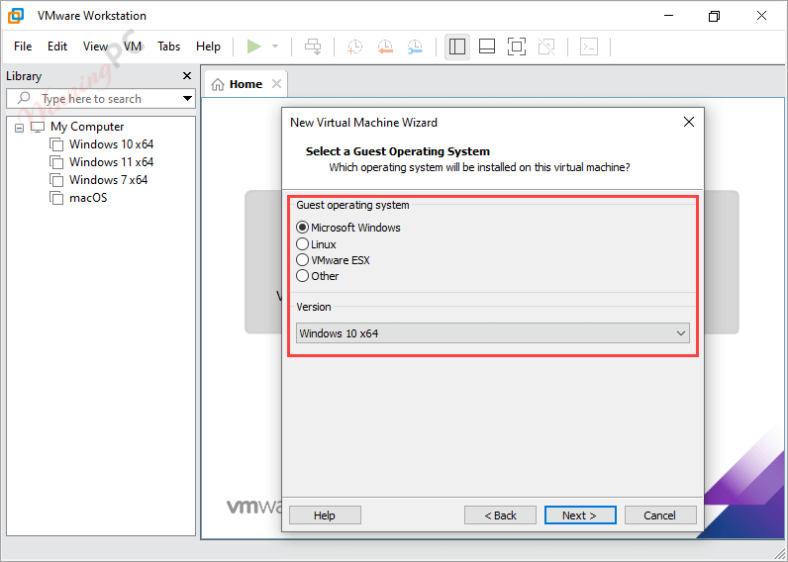 Virtualization Machine Information Command VMware Workstation Pro