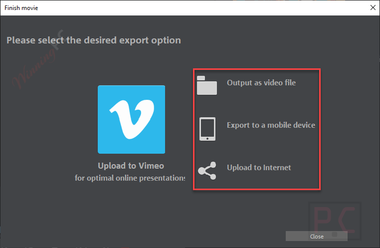 export option magix movie studio export option magix movie studio