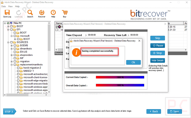 advik pen drive recovery tool saving completed advik pen drive recovery tool saving completed