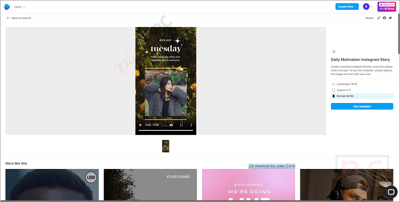 choose aspect ratio invideo choose aspect ratio invideo