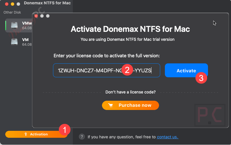 donemax ntfs for mac activation code free Donemax NTFS for Mac License Key Free