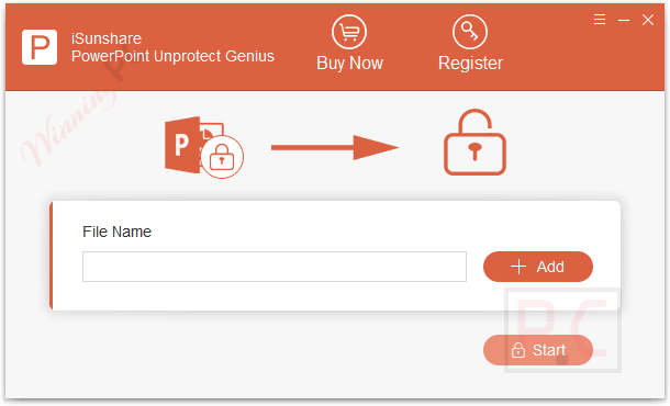 iSunshare PowerPoint Unprotect Genius Screenshot