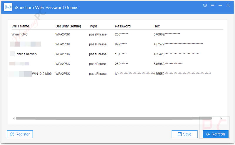 iSunshare WiFi Password Genius Screenshot Coupon